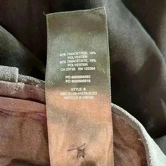 EUC Aritzia Babaton Pleated Wide Leg High Rise Pant Trouser Black Sz 12 - Picture 8 of 13